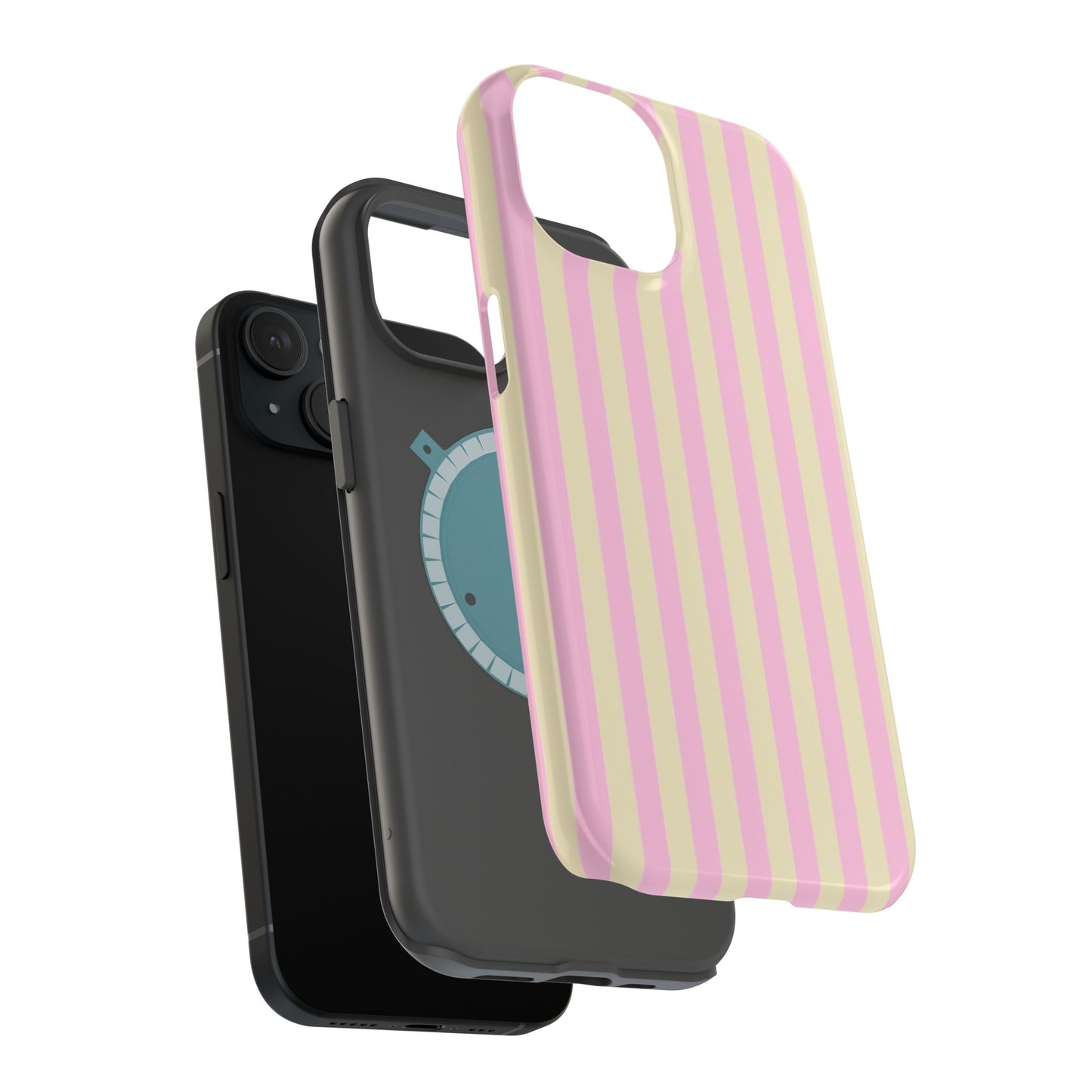 Summer Stripes Case In Sunny Yellow + Perfect Pink
