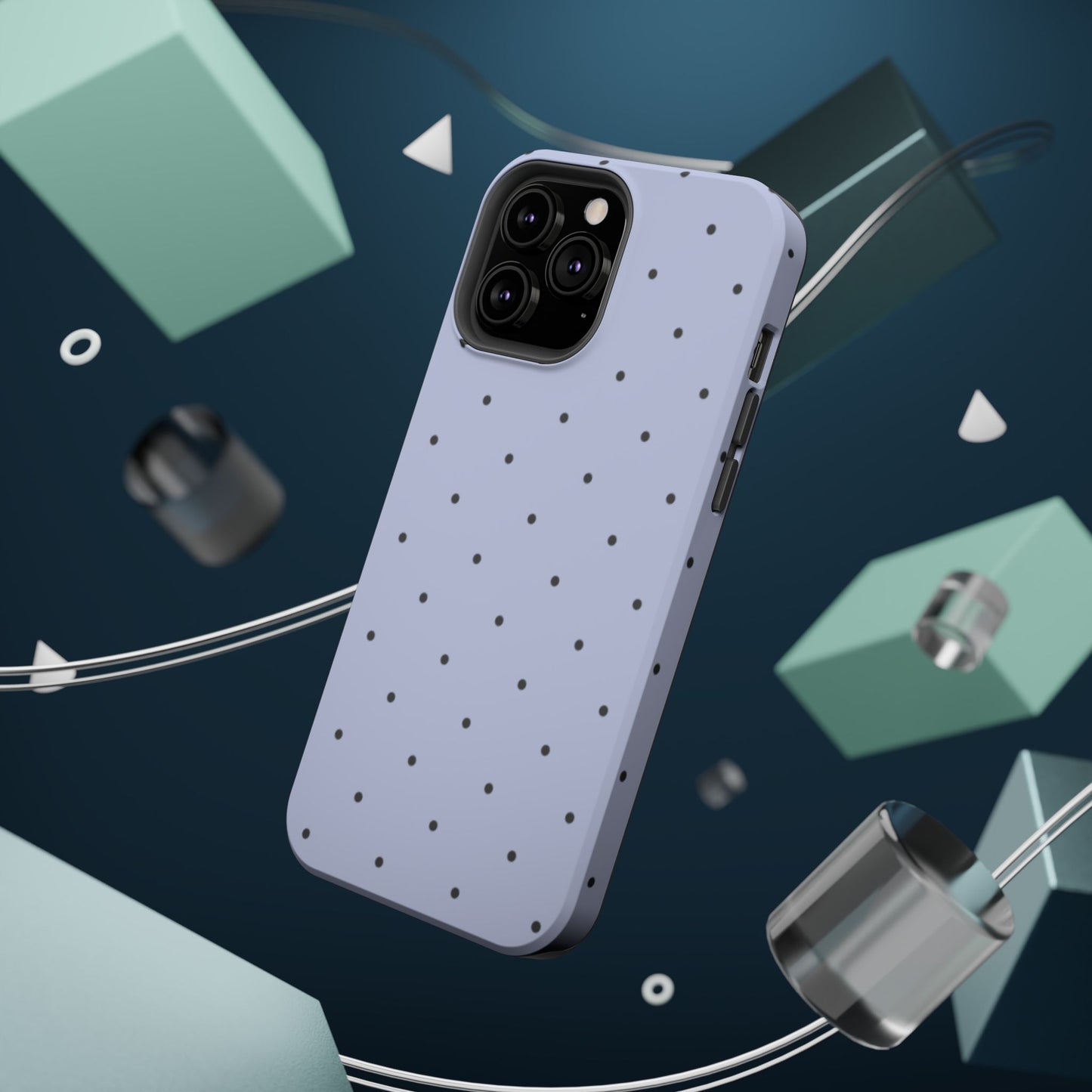 Polka Pop Case in Sabrina Blue + Pastel Black