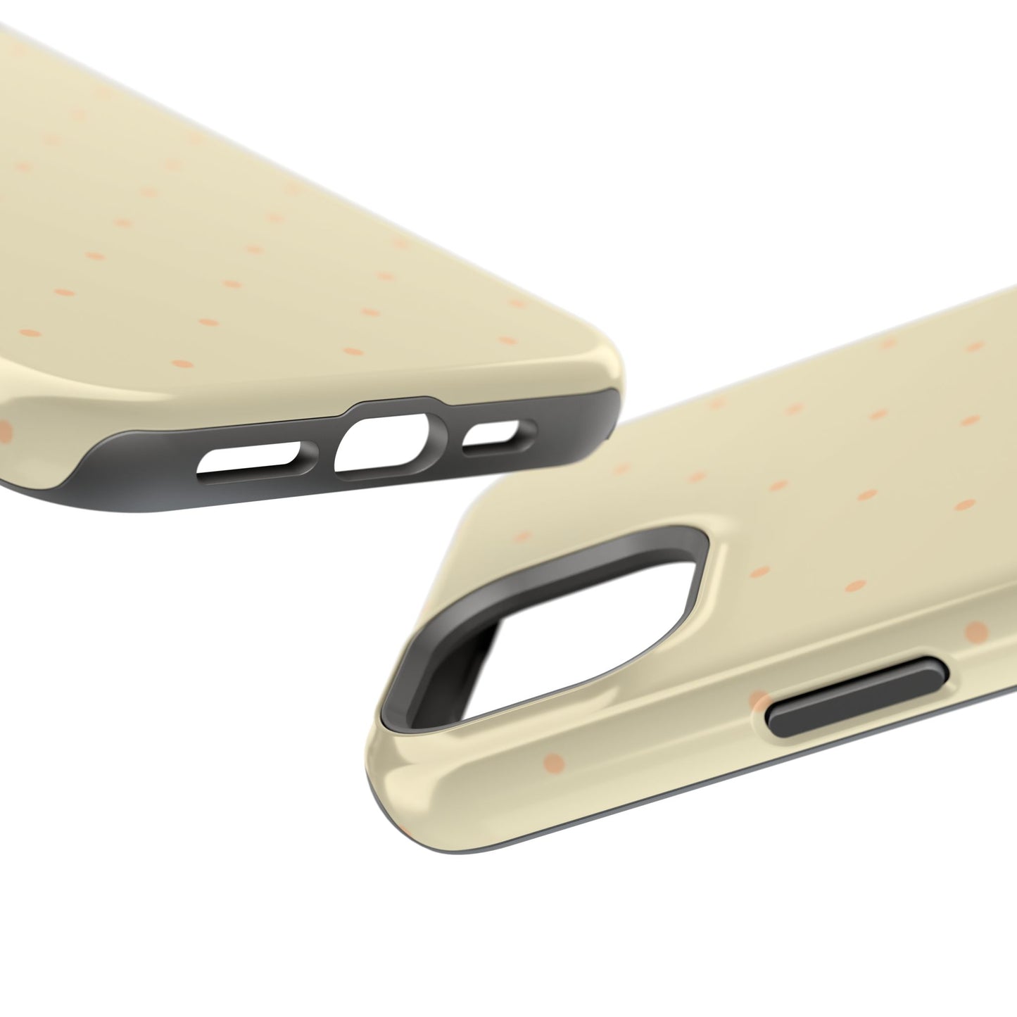 Polka Pop Case in Butter Yellow + Creamy Orange