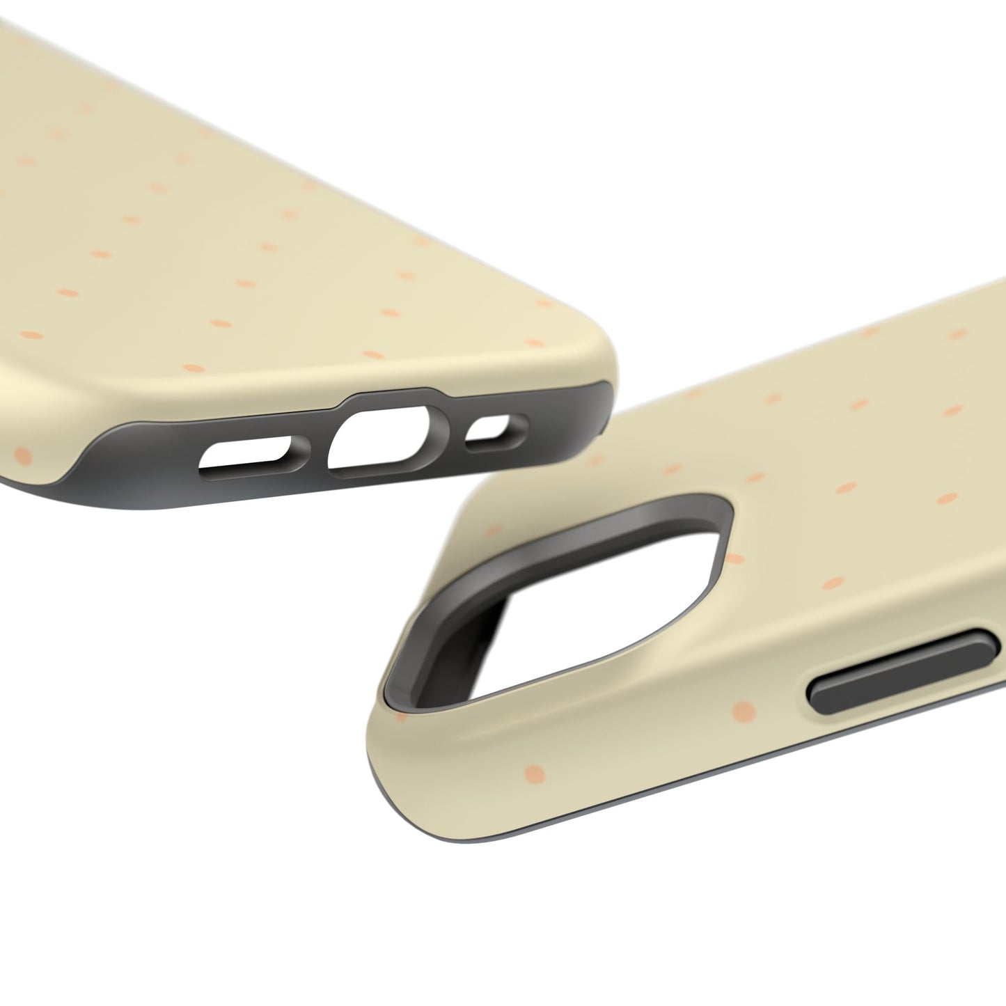 Polka Pop Case in Butter Yellow + Creamy Orange