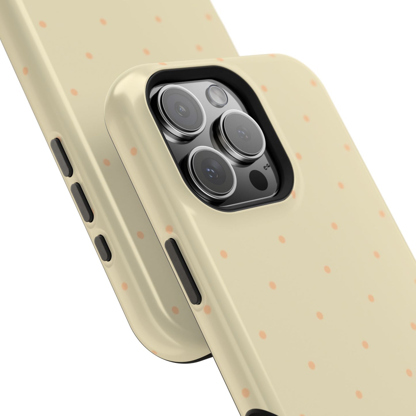 Polka Pop Case in Butter Yellow + Creamy Orange