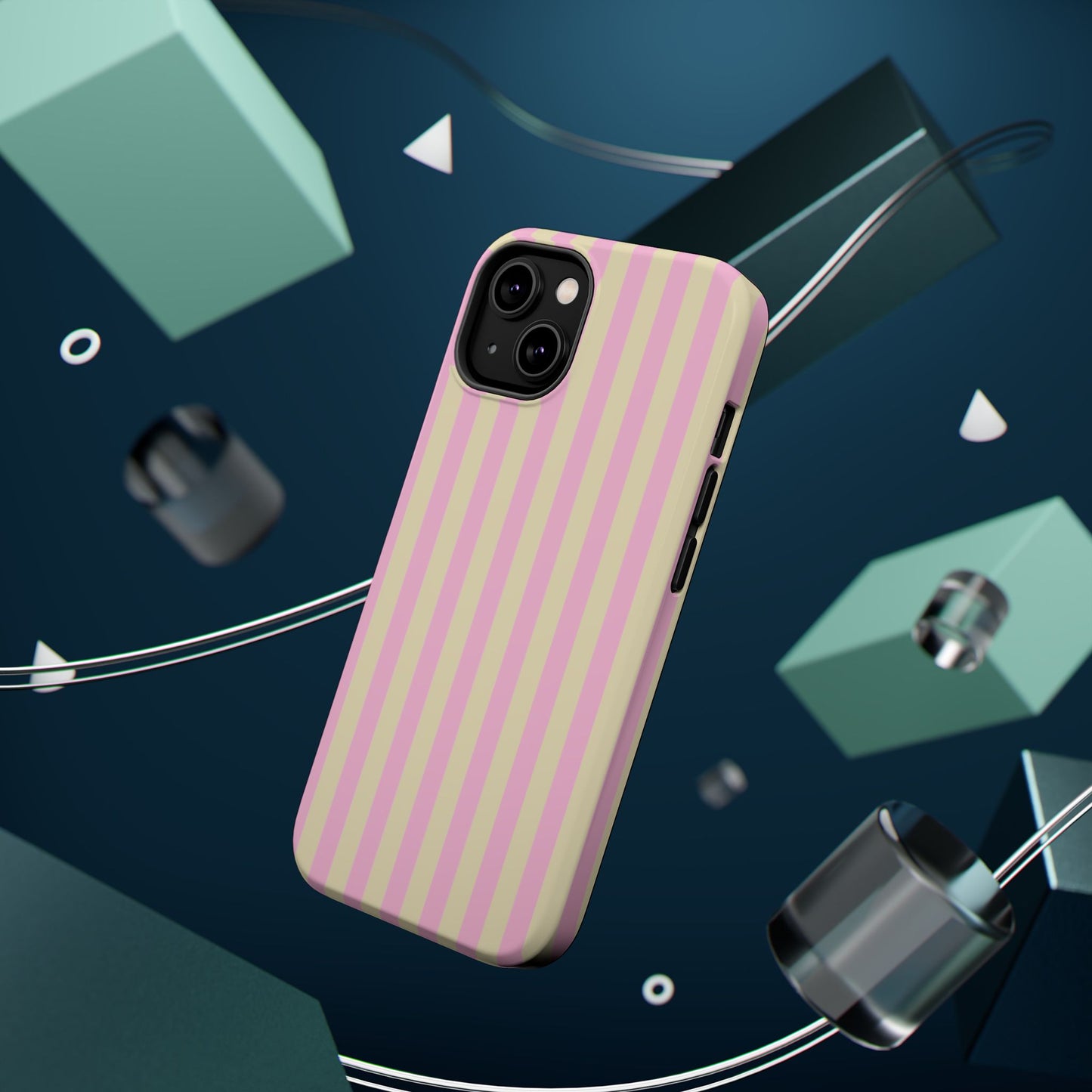 Summer Stripes Case In Sunny Yellow + Perfect Pink