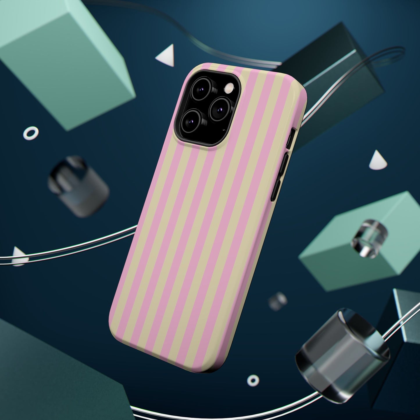 Summer Stripes Case In Sunny Yellow + Perfect Pink