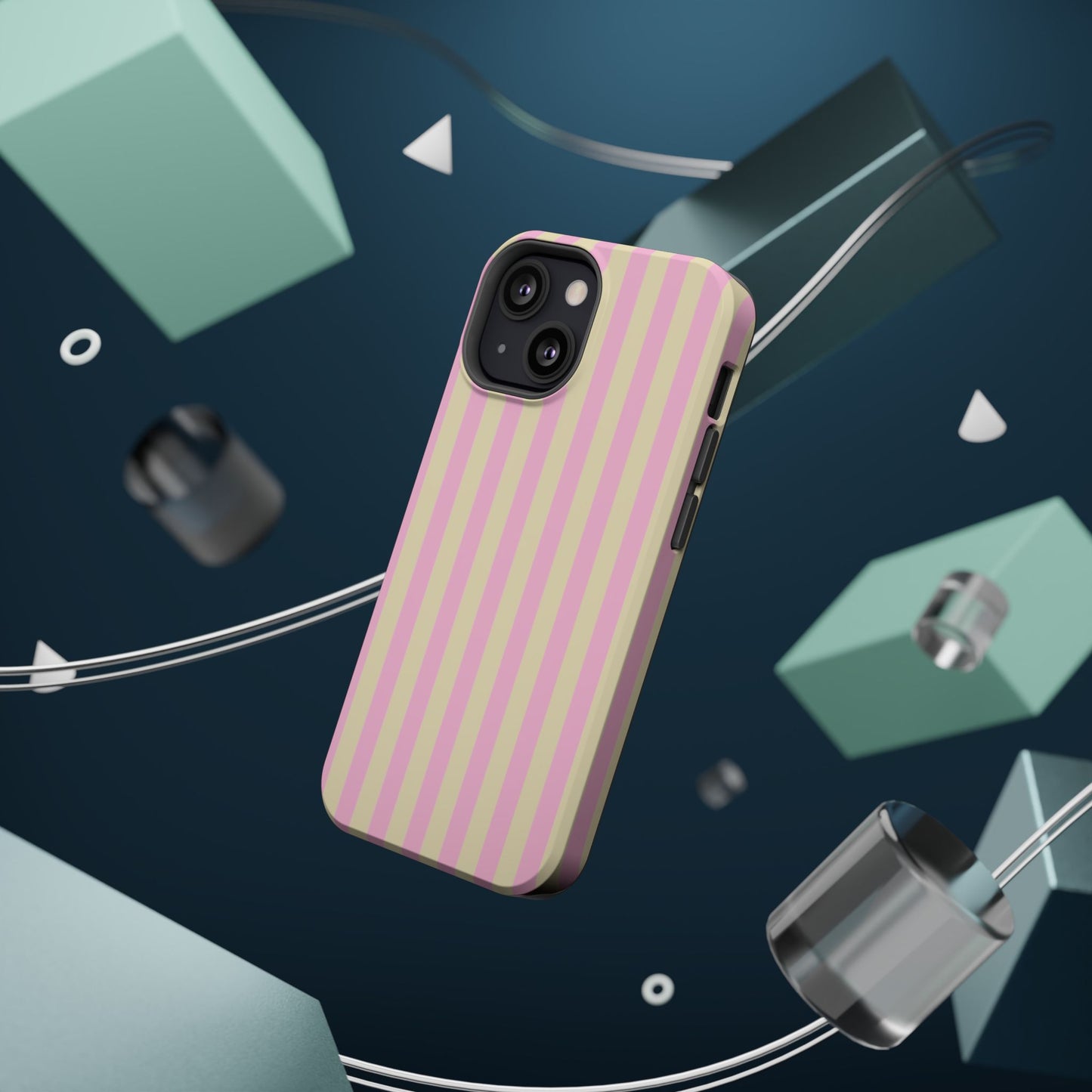 Summer Stripes Case In Sunny Yellow + Perfect Pink
