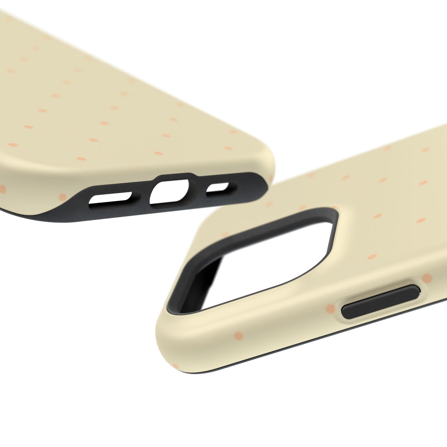 Polka Pop Case in Butter Yellow + Creamy Orange