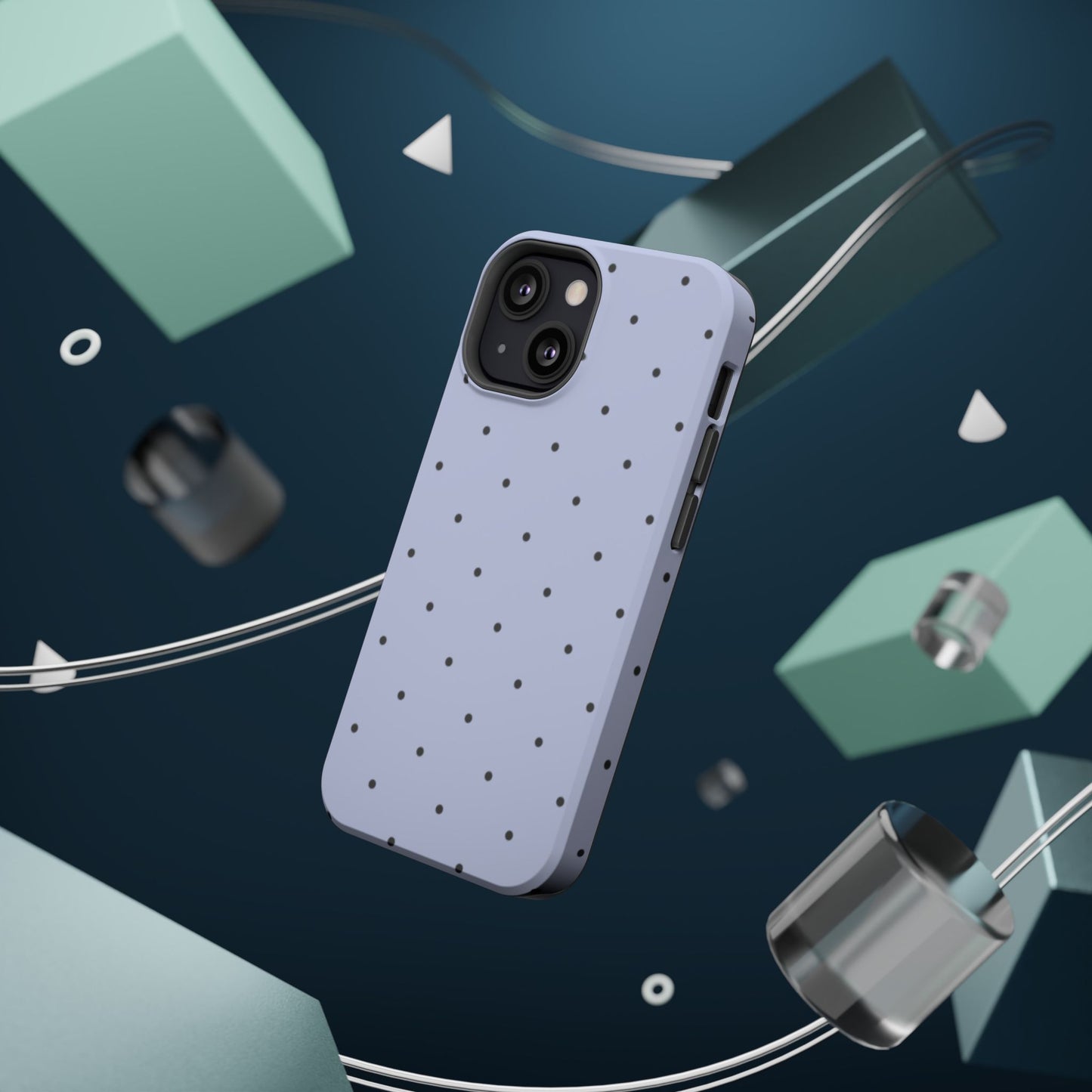 Polka Pop Case in Sabrina Blue + Pastel Black