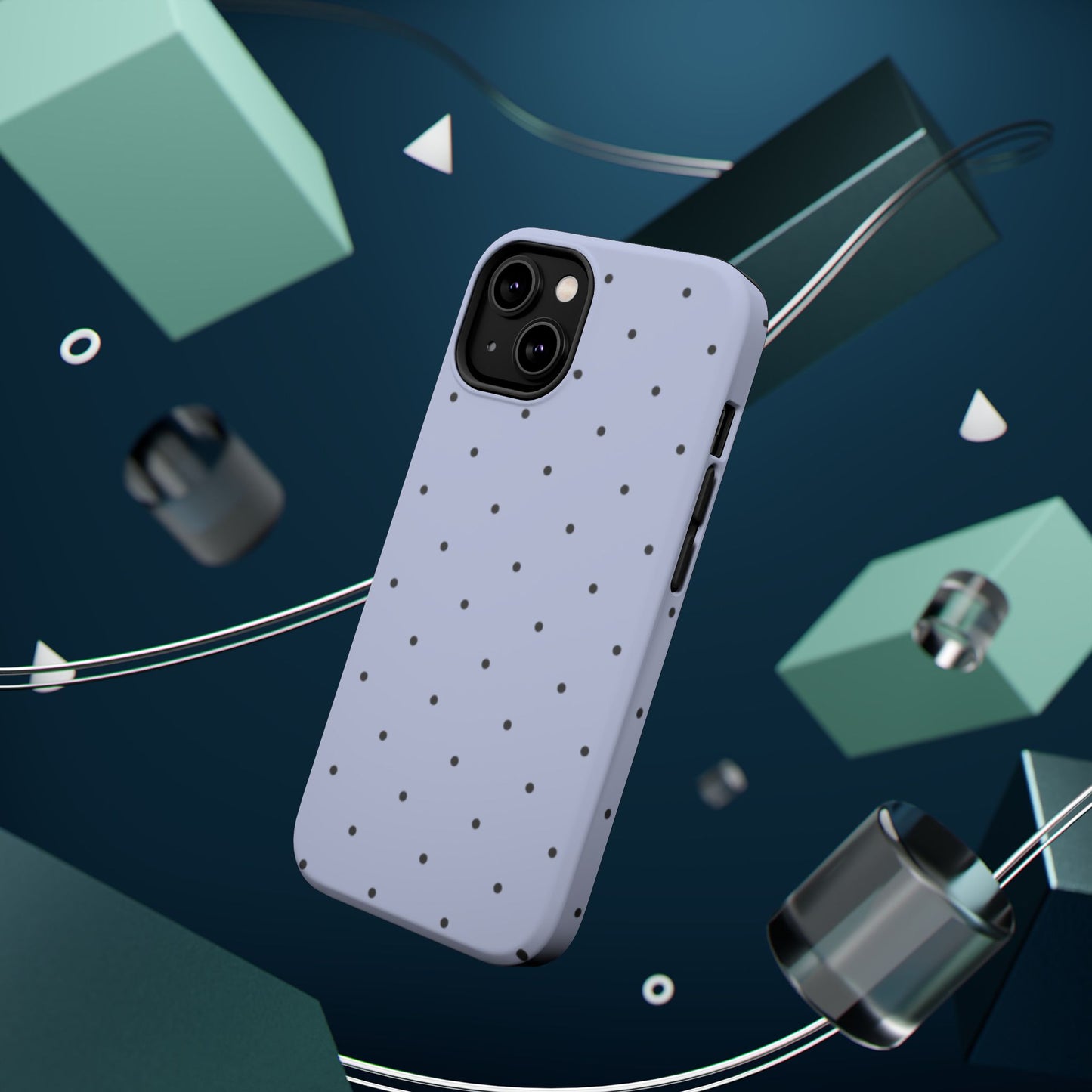 Polka Pop Case in Sabrina Blue + Pastel Black