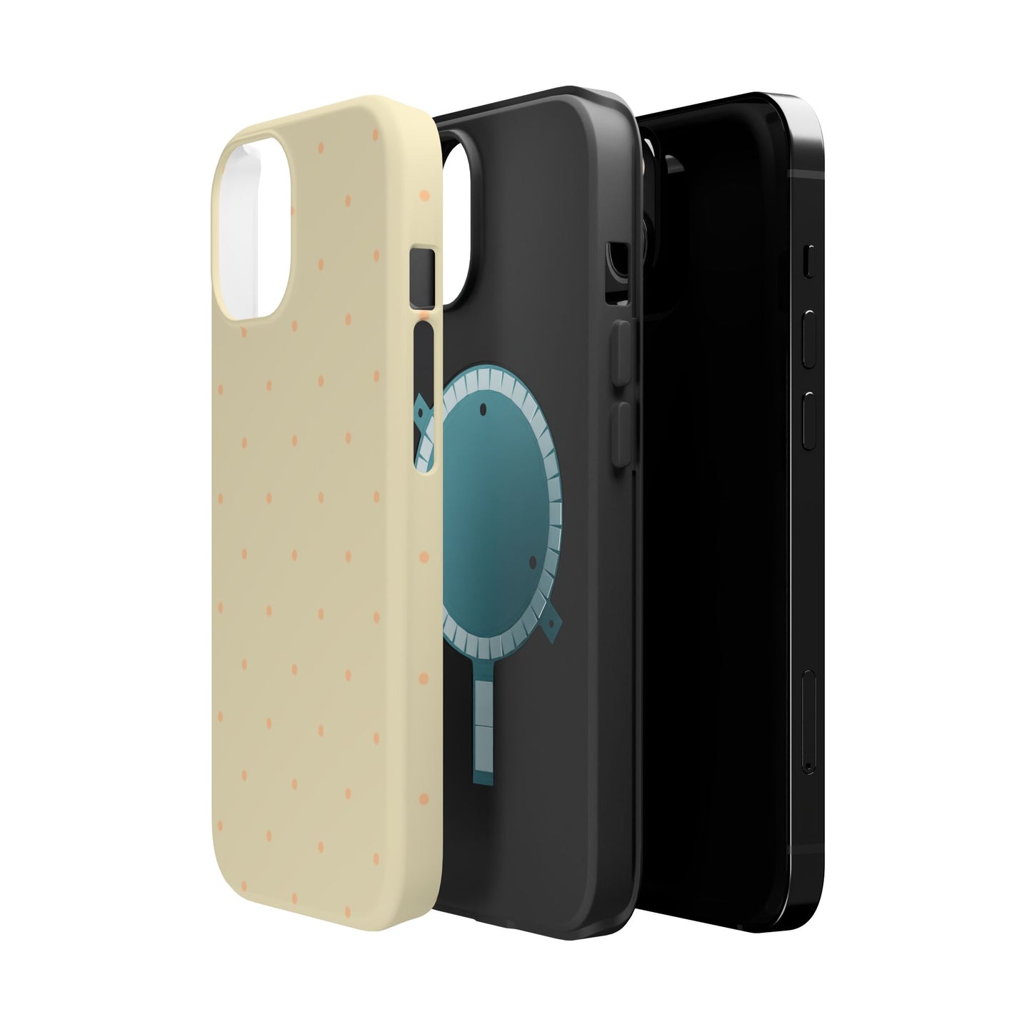 Polka Pop Case in Butter Yellow + Creamy Orange