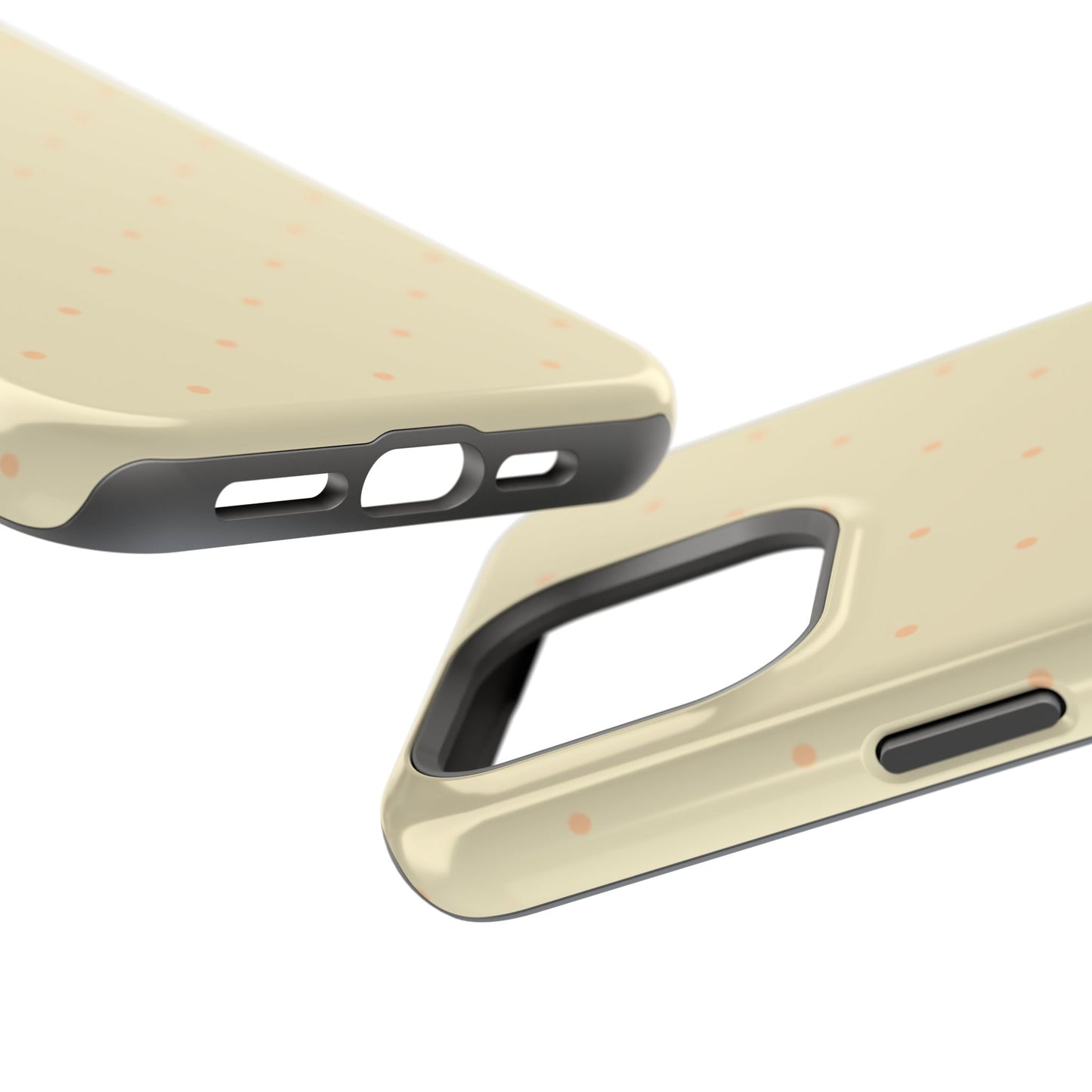 Polka Pop Case in Butter Yellow + Creamy Orange