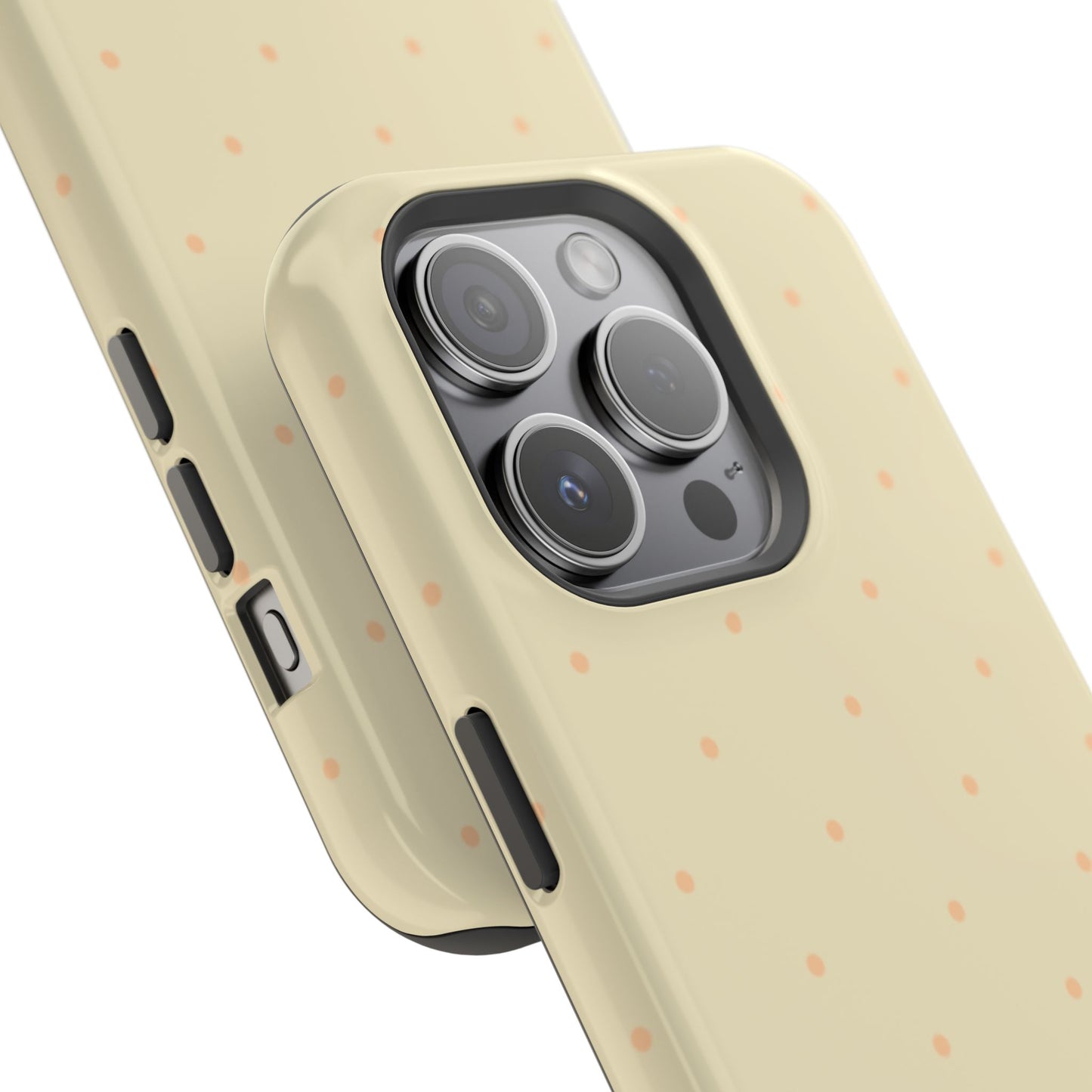 Polka Pop Case in Butter Yellow + Creamy Orange