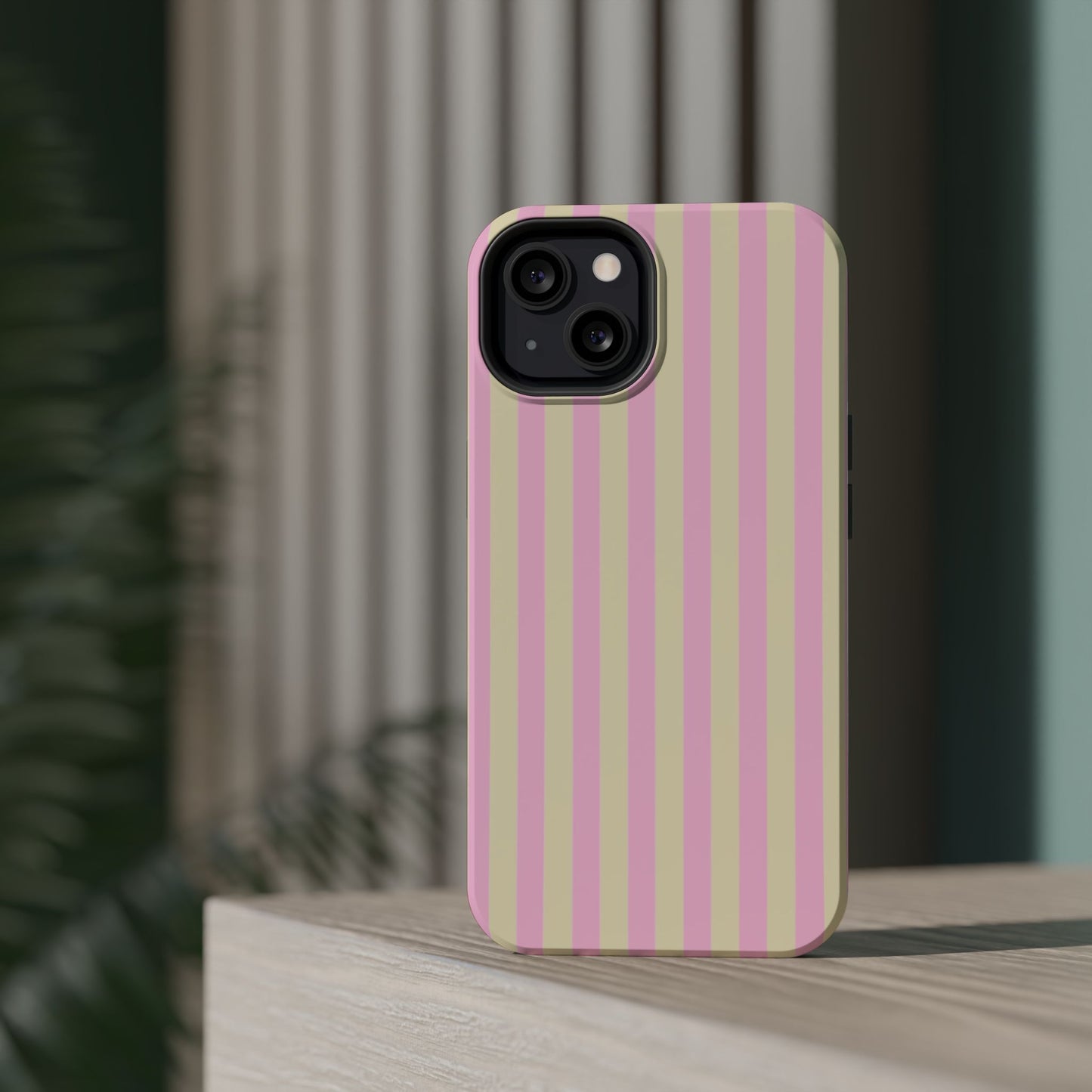 Summer Stripes Case In Sunny Yellow + Perfect Pink