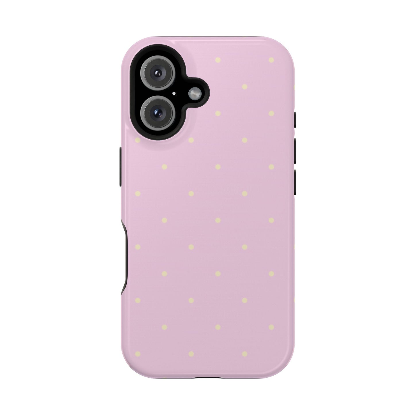 Polka Pop Case in Soft Pink + Butter Yellow