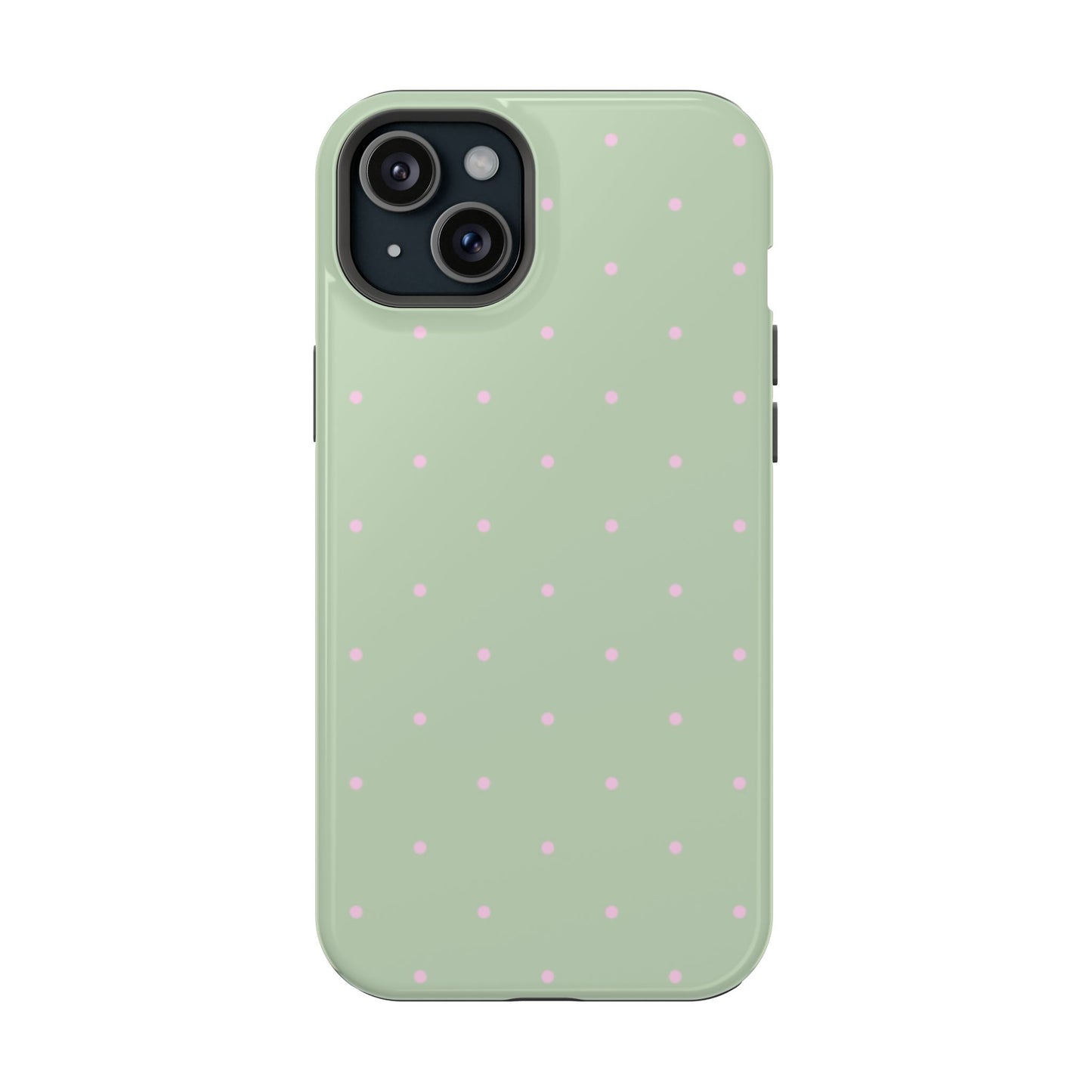 Polka Pop Case in Mint Green + Princess Pink