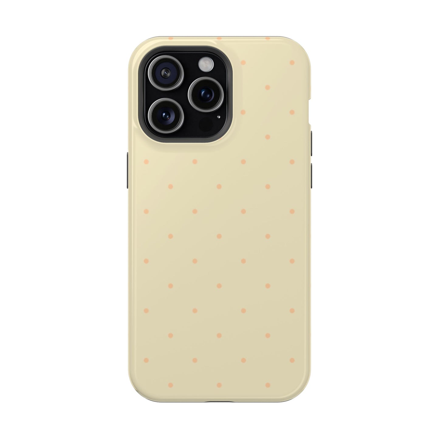 Polka Pop Case in Butter Yellow + Creamy Orange