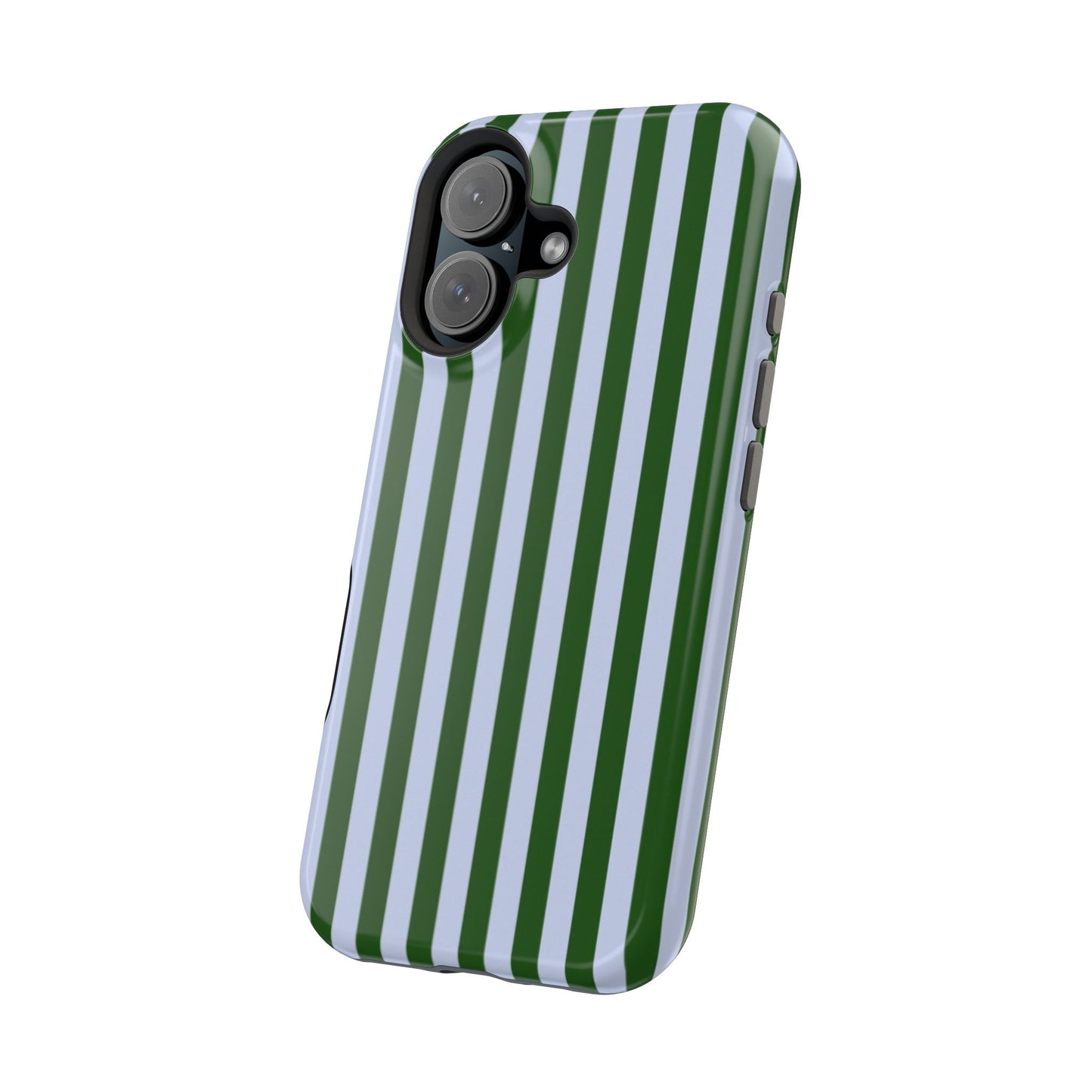 Summer Stripes Case in Forest Green + Baby Blue