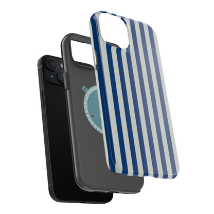Summer Stripes Case in Dark Blue + Baby Blue