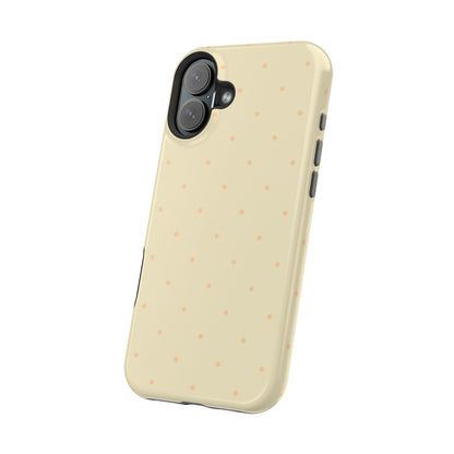 Polka Pop Case in Butter Yellow + Creamy Orange