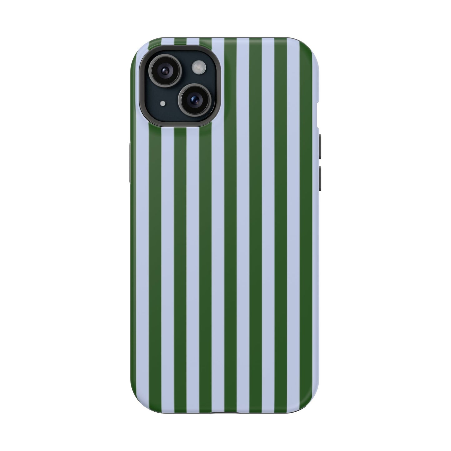 Summer Stripes Case in Forest Green + Baby Blue