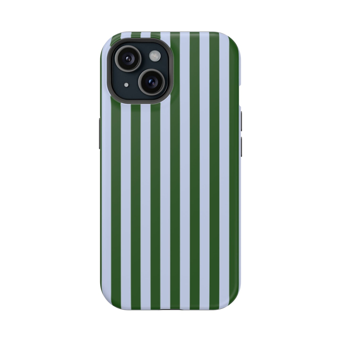 Summer Stripes Case in Forest Green + Baby Blue