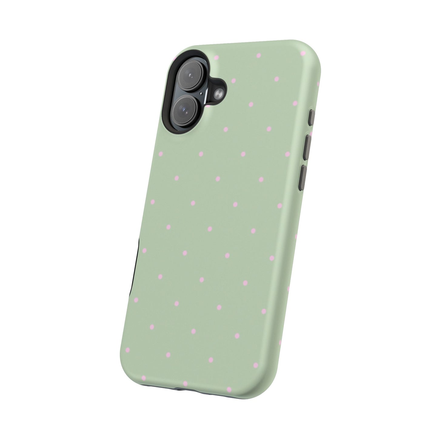 Polka Pop Case in Mint Green + Princess Pink