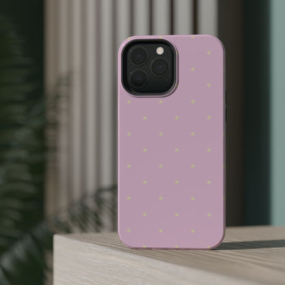 Polka Pop Case in Soft Pink + Butter Yellow