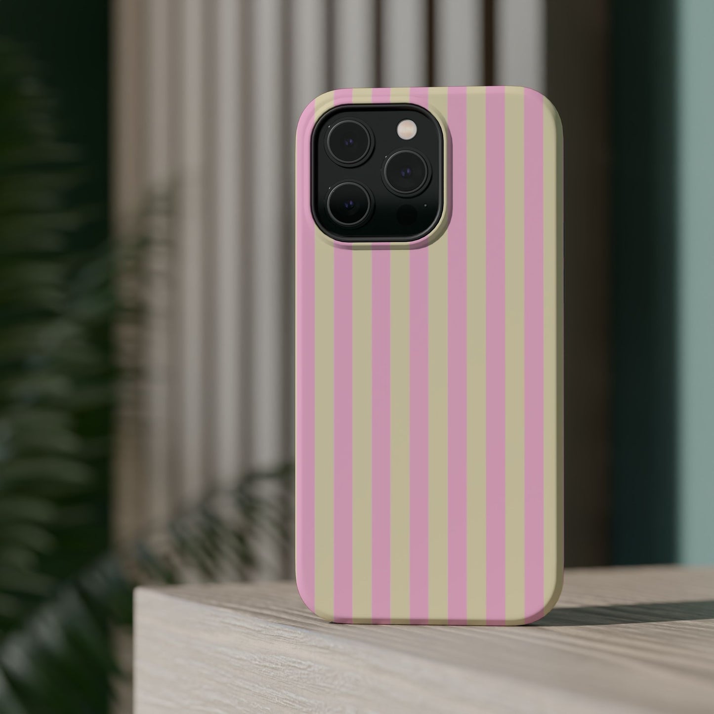 Summer Stripes Case In Sunny Yellow + Perfect Pink