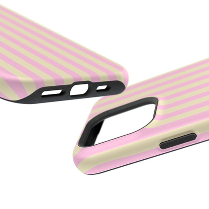 Summer Stripes Case In Sunny Yellow + Perfect Pink