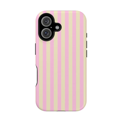 Summer Stripes Case In Sunny Yellow + Perfect Pink