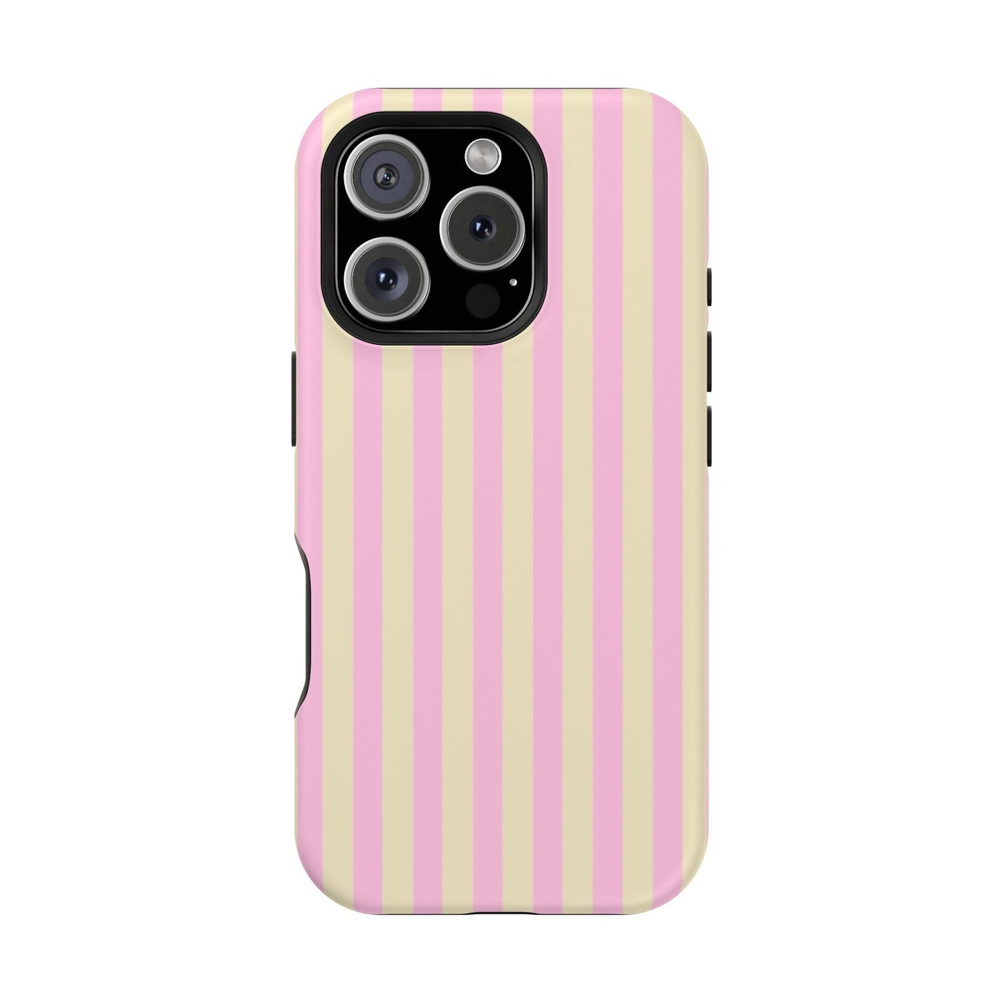Summer Stripes Case In Sunny Yellow + Perfect Pink