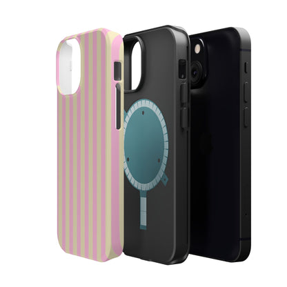 Summer Stripes Case In Sunny Yellow + Perfect Pink