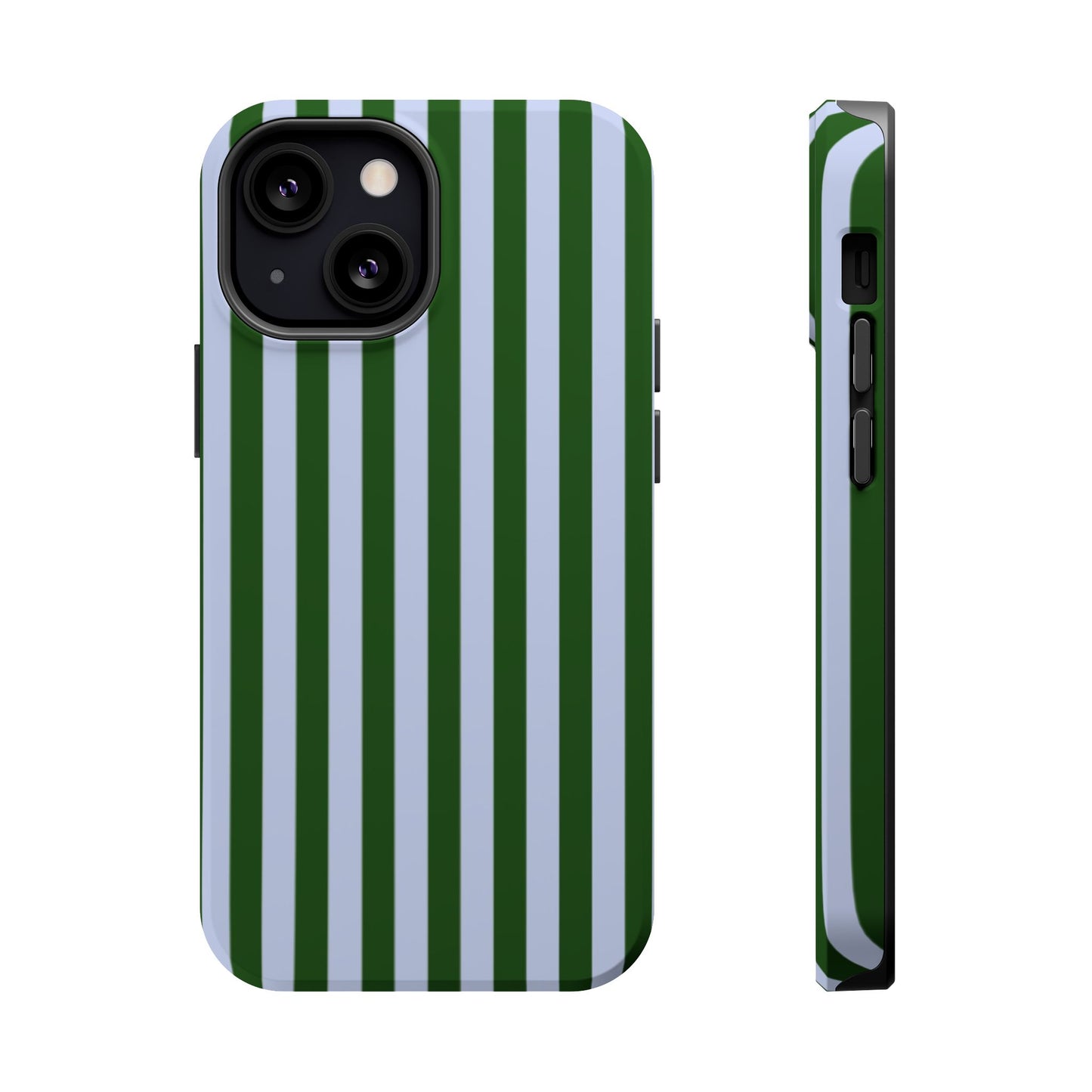 Summer Stripes Case in Forest Green + Baby Blue