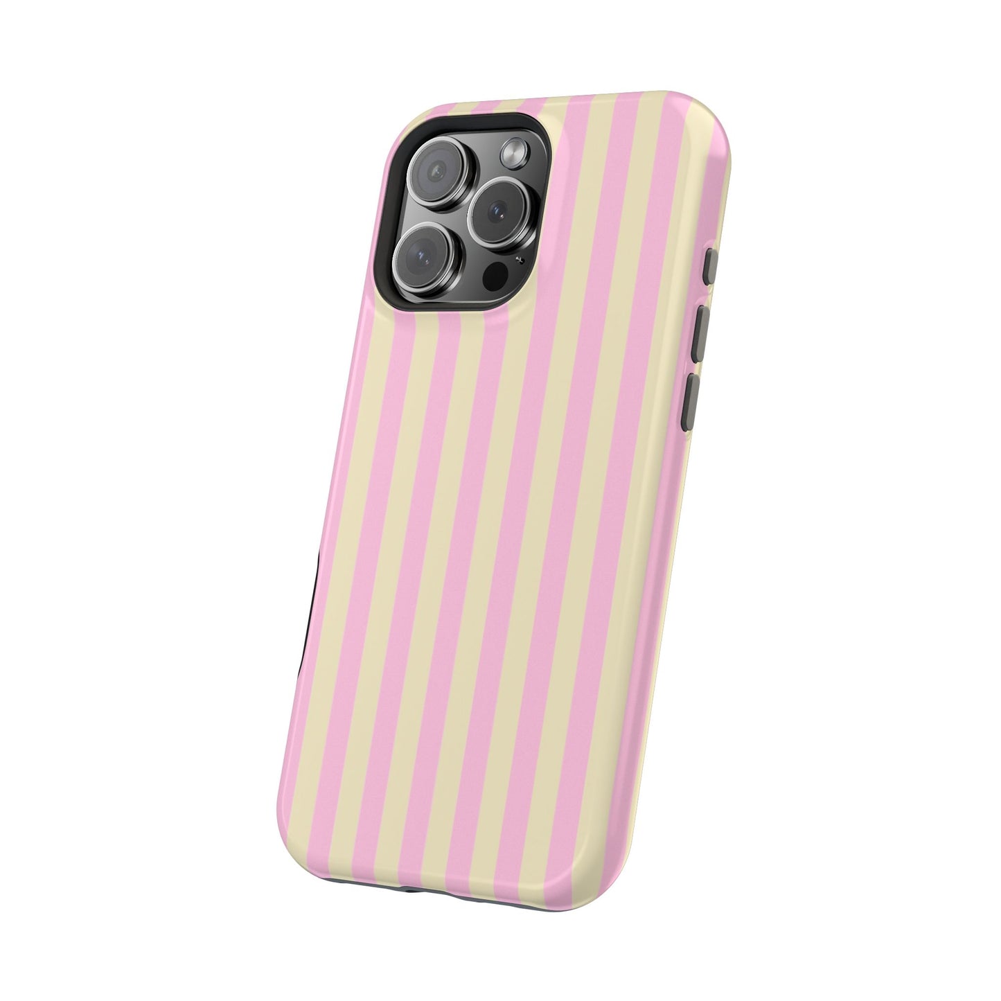 Summer Stripes Case In Sunny Yellow + Perfect Pink