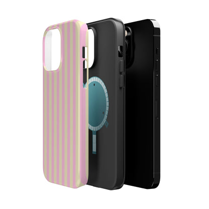 Summer Stripes Case In Sunny Yellow + Perfect Pink