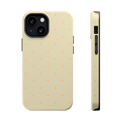 Polka Pop Case in Butter Yellow + Creamy Orange