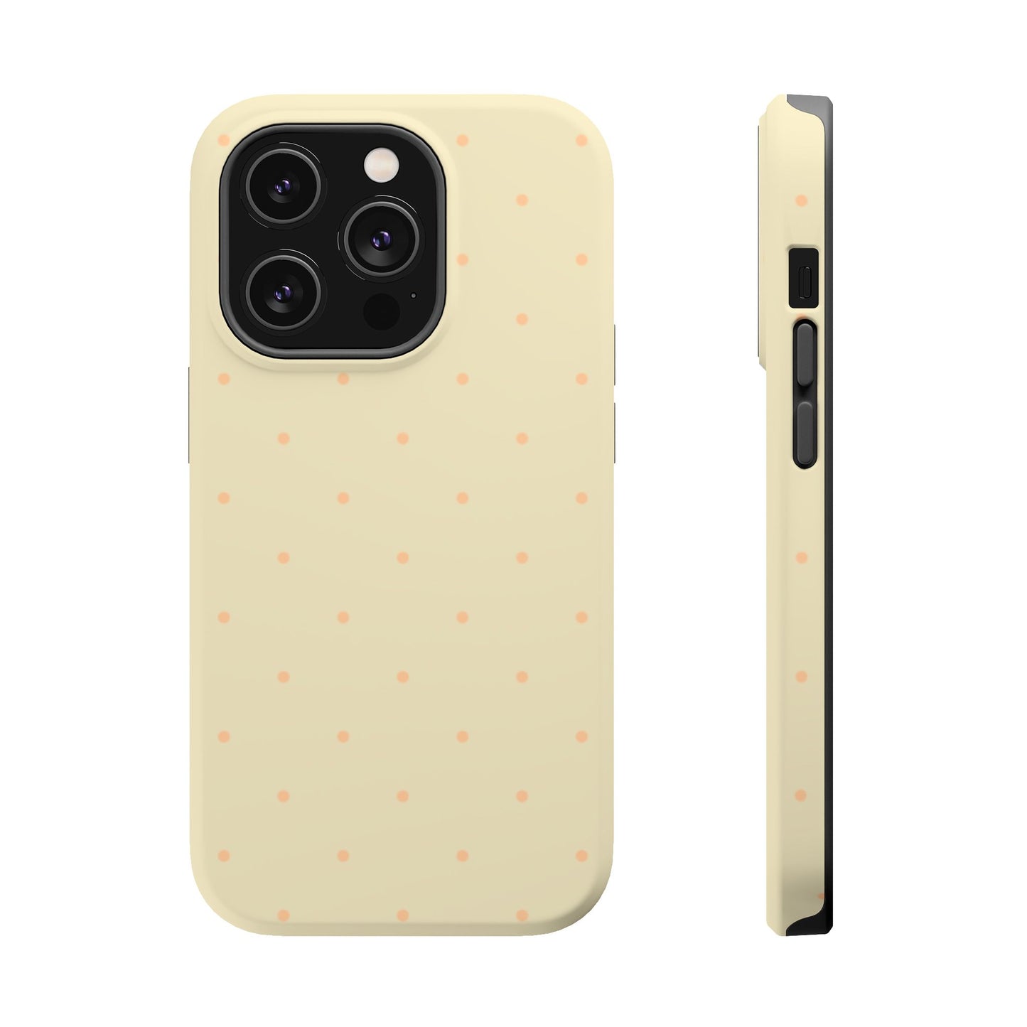 Polka Pop Case in Butter Yellow + Creamy Orange