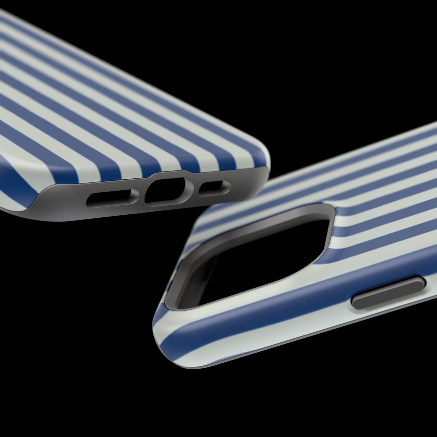 Summer Stripes Case in Dark Blue + Baby Blue
