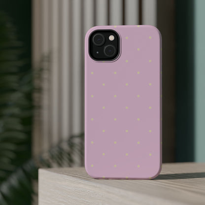 Polka Pop Case in Soft Pink + Butter Yellow