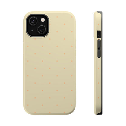 Polka Pop Case in Butter Yellow + Creamy Orange