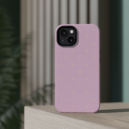 Polka Pop Case in Soft Pink + Butter Yellow