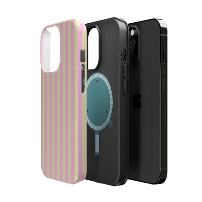 Summer Stripes Case In Sunny Yellow + Perfect Pink