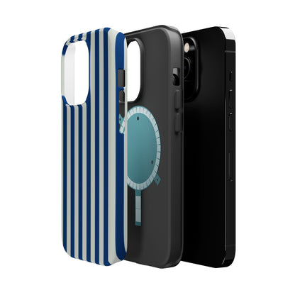 Summer Stripes Case in Dark Blue + Baby Blue