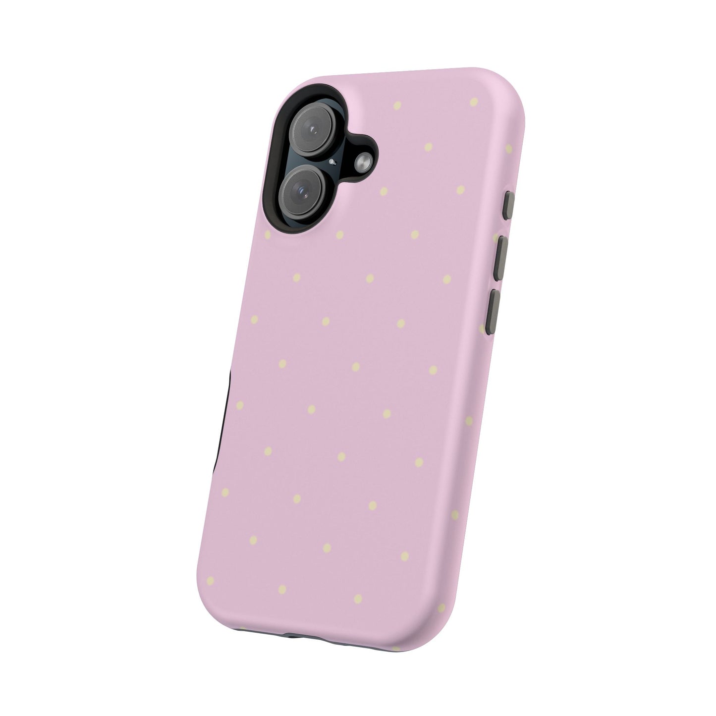 Polka Pop Case in Soft Pink + Butter Yellow