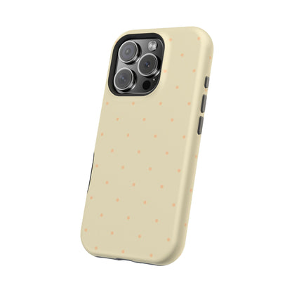 Polka Pop Case in Butter Yellow + Creamy Orange