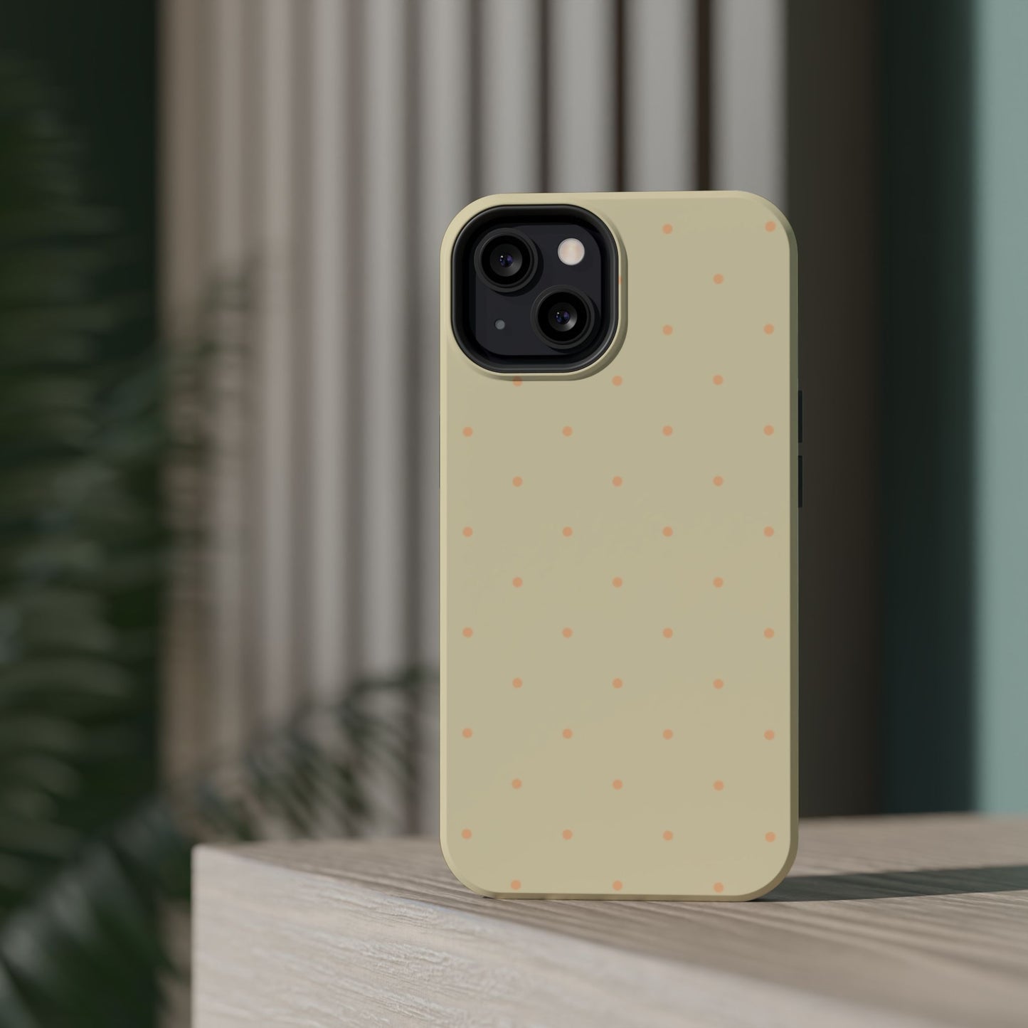 Polka Pop Case in Butter Yellow + Creamy Orange