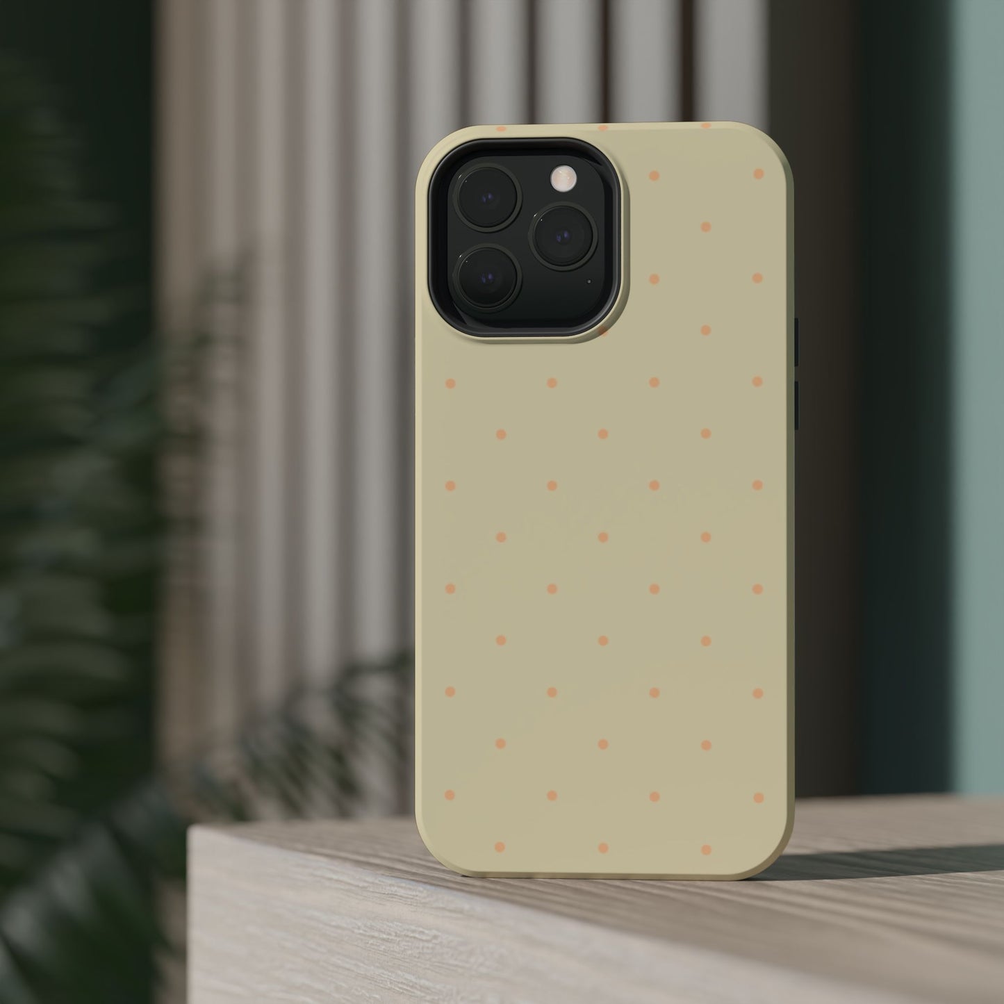 Polka Pop Case in Butter Yellow + Creamy Orange