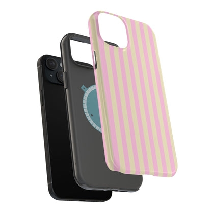 Summer Stripes Case In Sunny Yellow + Perfect Pink