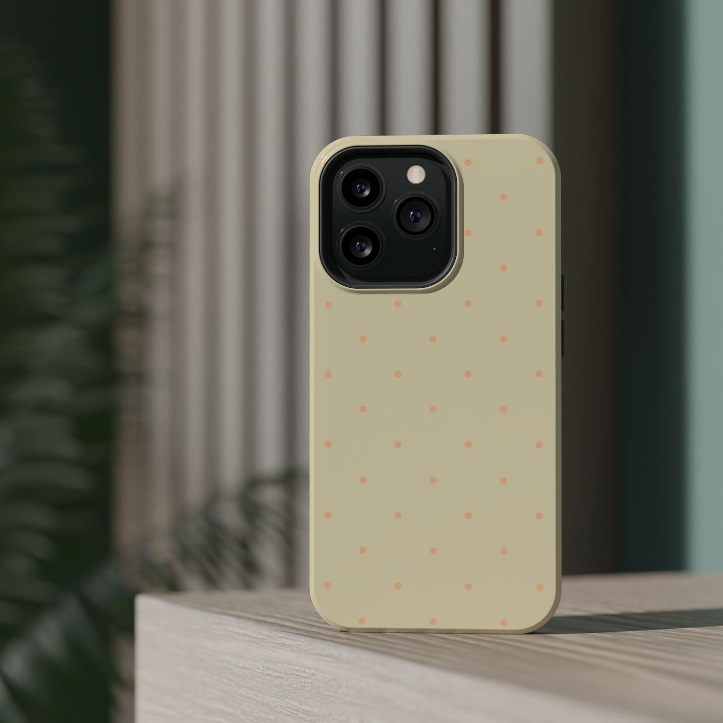 Polka Pop Case in Butter Yellow + Creamy Orange