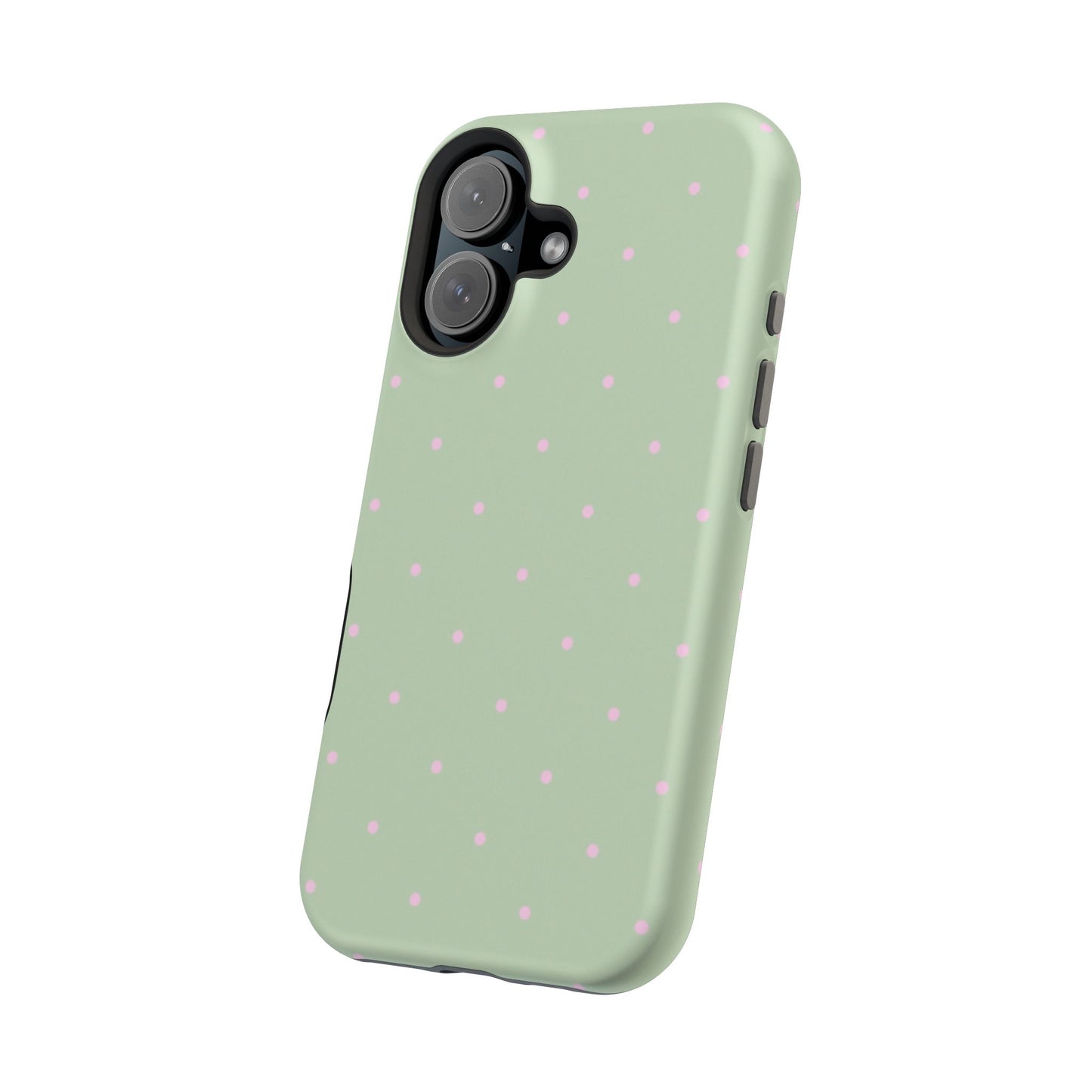 Polka Pop Case in Mint Green + Princess Pink