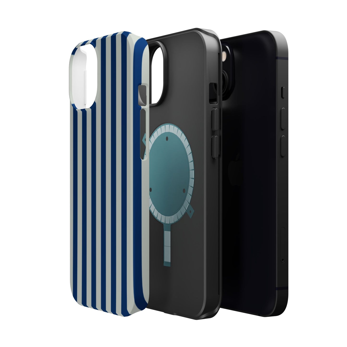 Summer Stripes Case in Dark Blue + Baby Blue