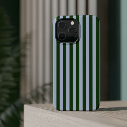 Summer Stripes Case in Forest Green + Baby Blue